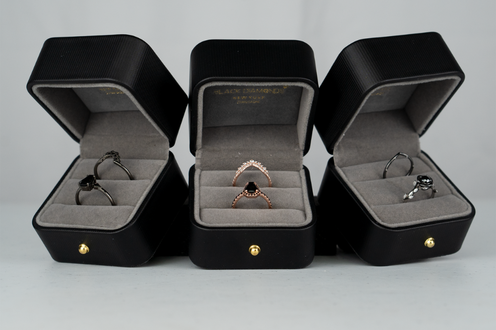 Unique Black Engagement Rings