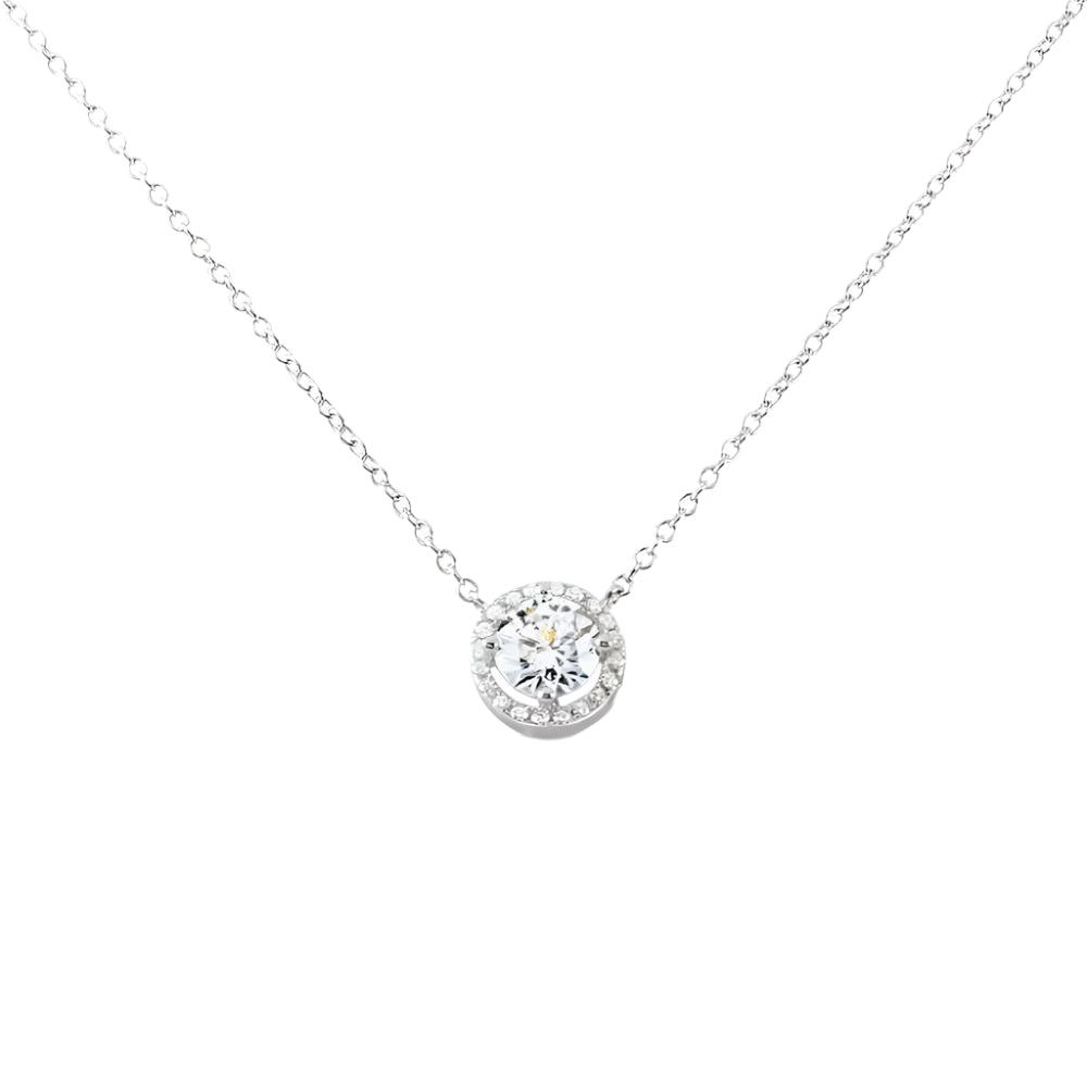 BIG SMILE PEDANT DIAMOND NECKLACE main image 1