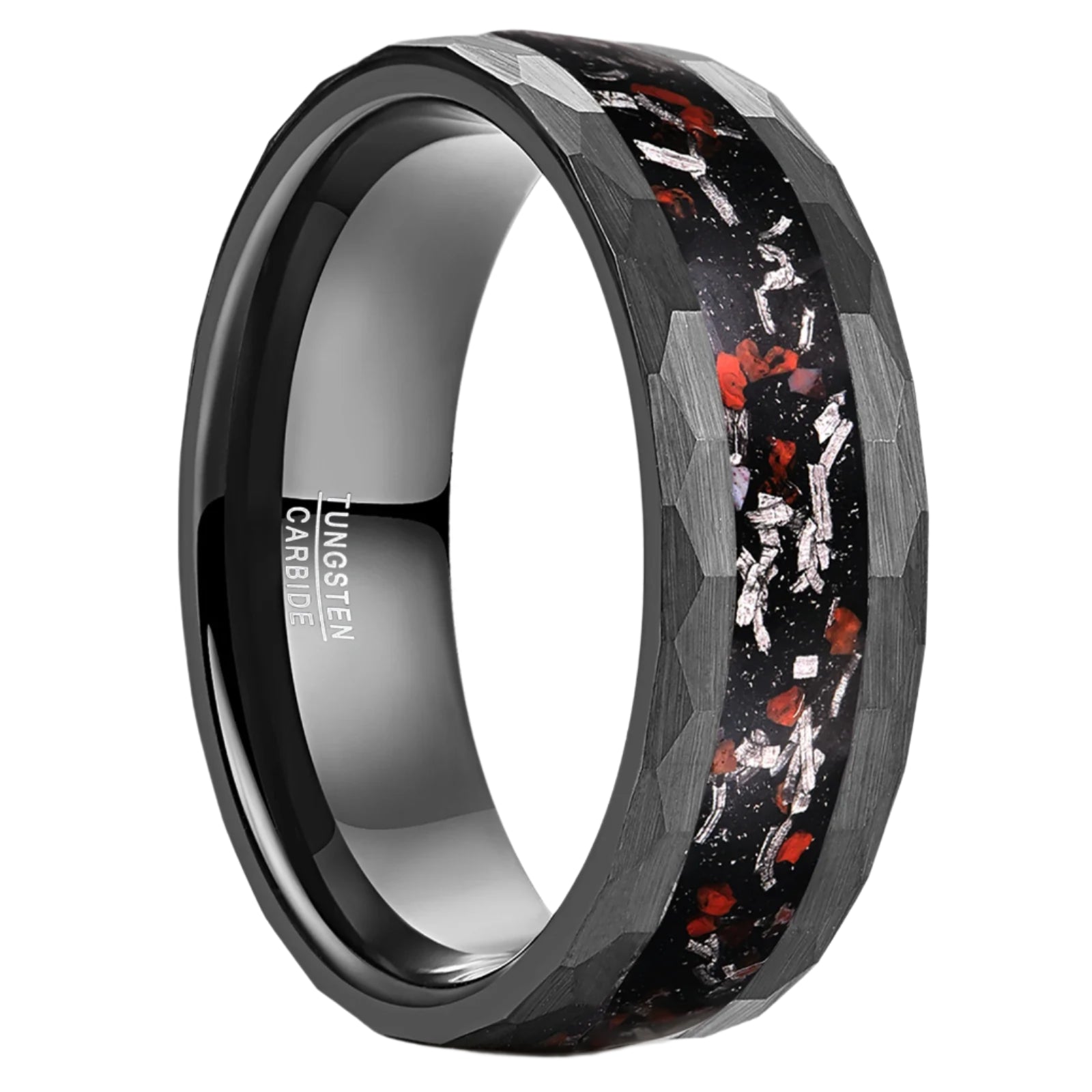 Dinosaur bone and meteorite wedding ring | Beachweddingtips.com