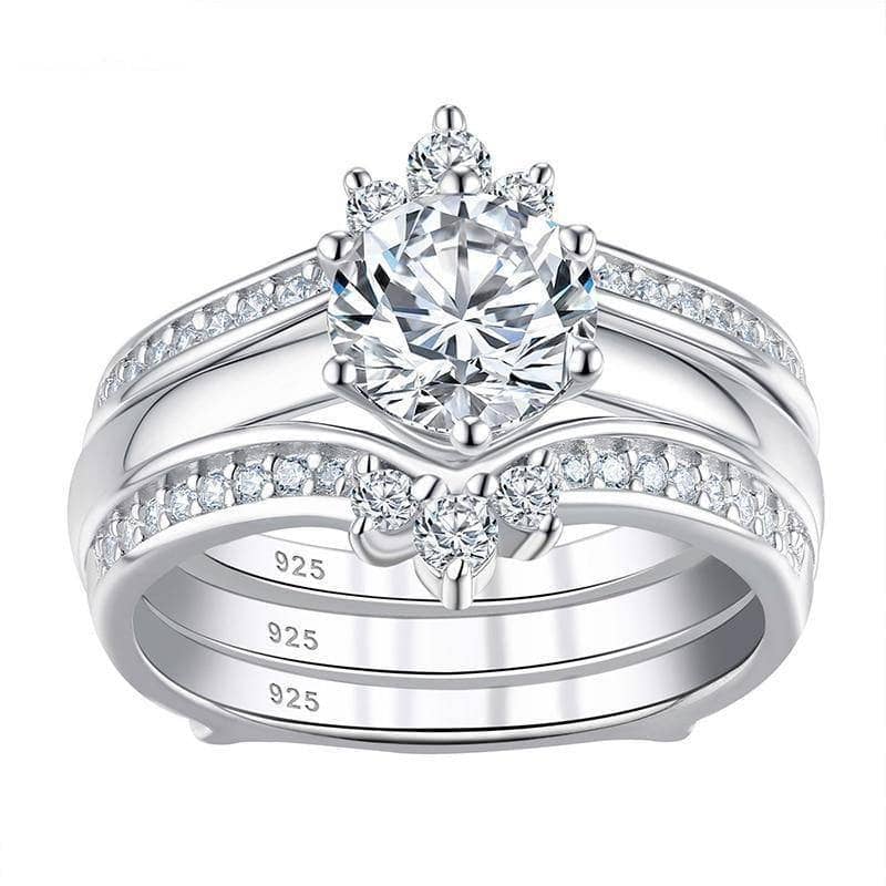 1.25ct Round Cut EVN™ Stone Solitaire Engagement Ring Set