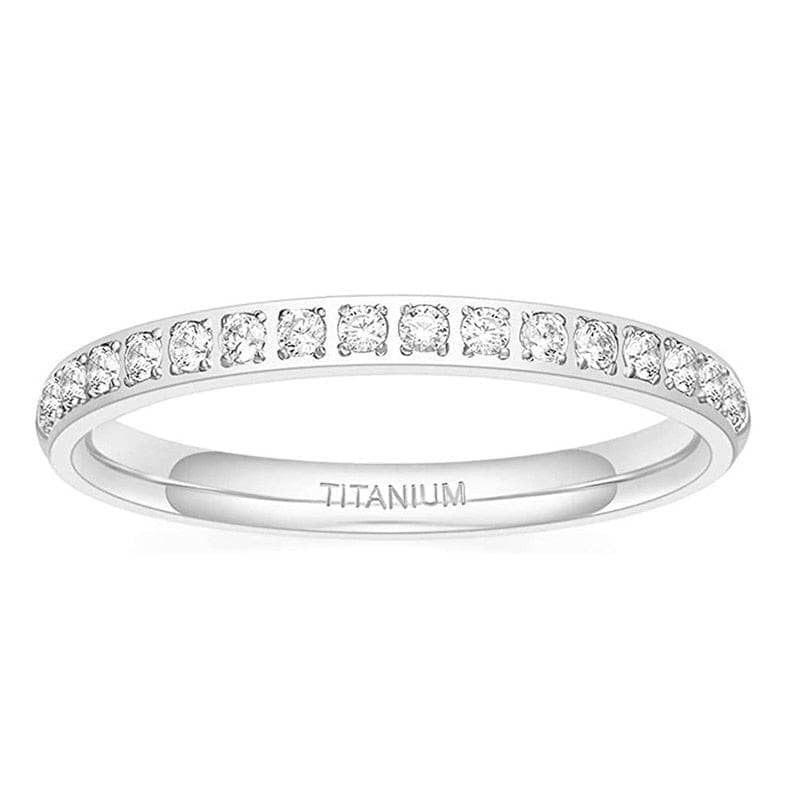 2mm Titanium Half Eternity Created Diamond Wedding Band-Black Diamonds New York