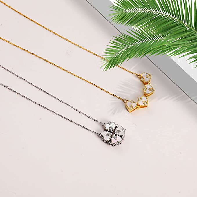 Clover-Heart Change Necklace