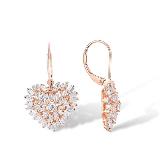 Elegant EVN Stone Heart Shaped Jewelry Set-Black Diamonds New York