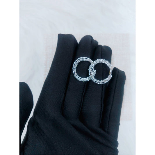 EVN™ Diamond Luxury Big Circle Earrings-Black Diamonds New York