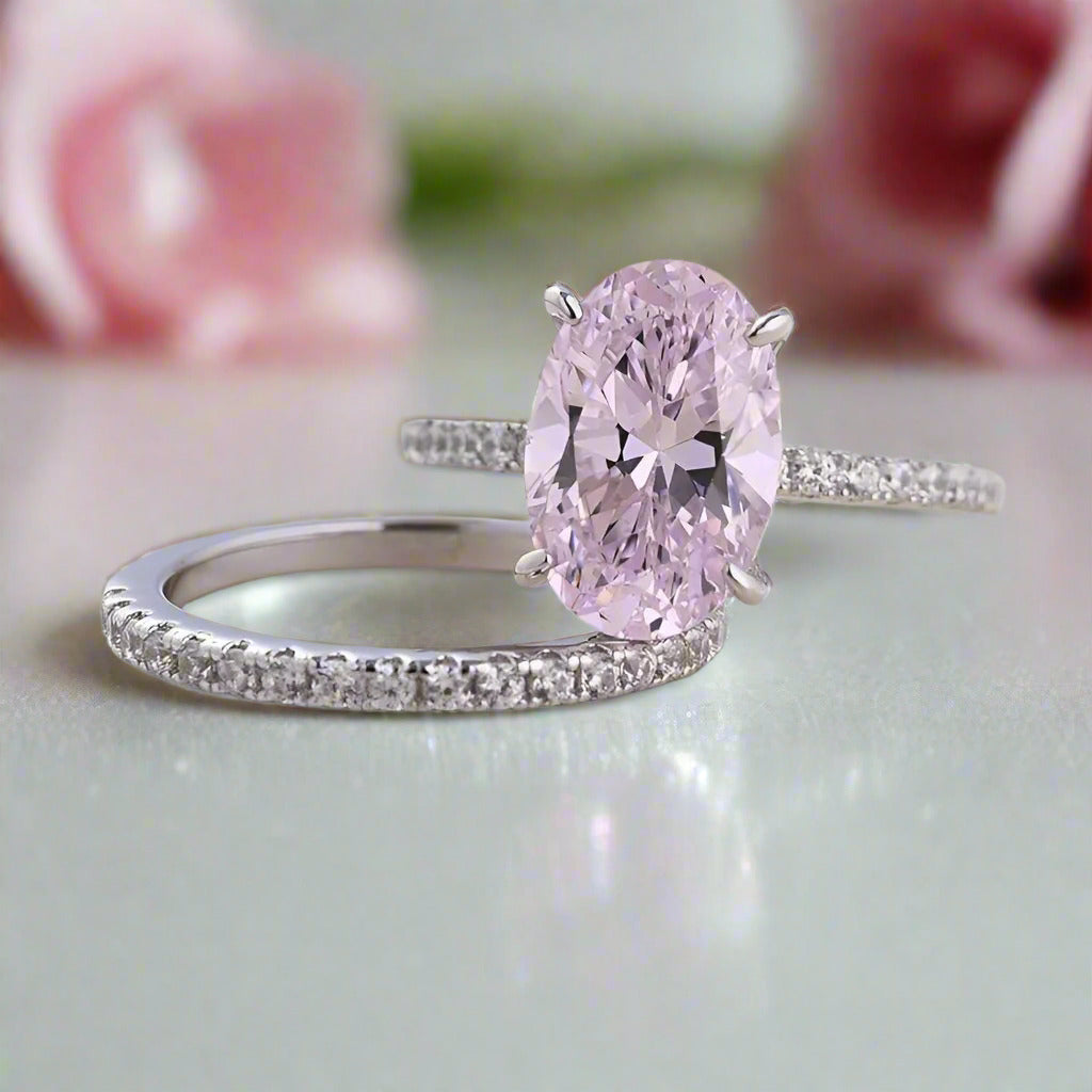 Pale Pink Sapphire Ring Real Pink Sapphire Engagement Ring Nature