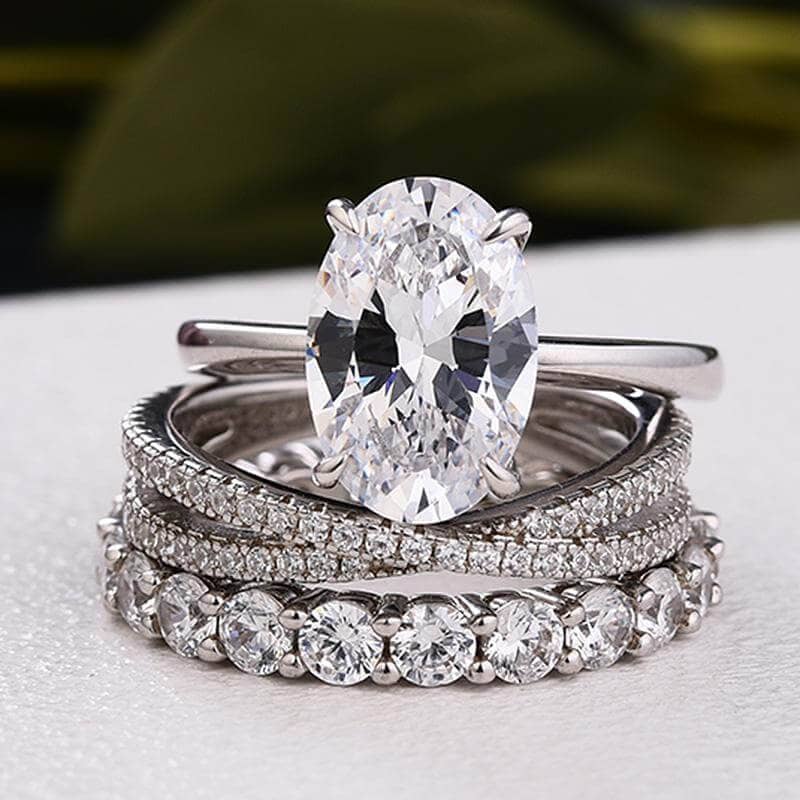 Diamond ring set for engagement Clearance