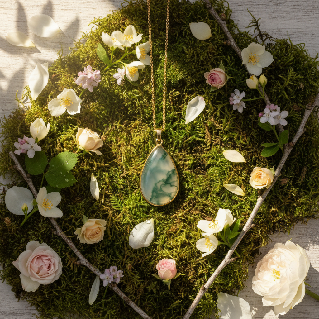 🌿 Spring Awakening: Moss Agate Jewelry by Black Diamonds New York