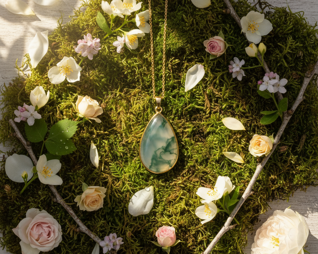 🌿 Spring Awakening: Moss Agate Jewelry by Black Diamonds New York