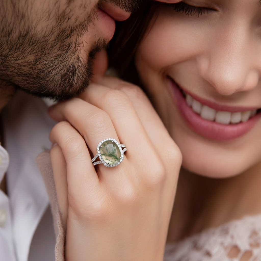 🌿 Spring Awakening: Moss Agate Jewelry by Black Diamonds New York