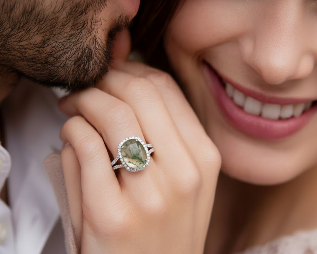 🌿 Spring Awakening: Moss Agate Jewelry by Black Diamonds New York