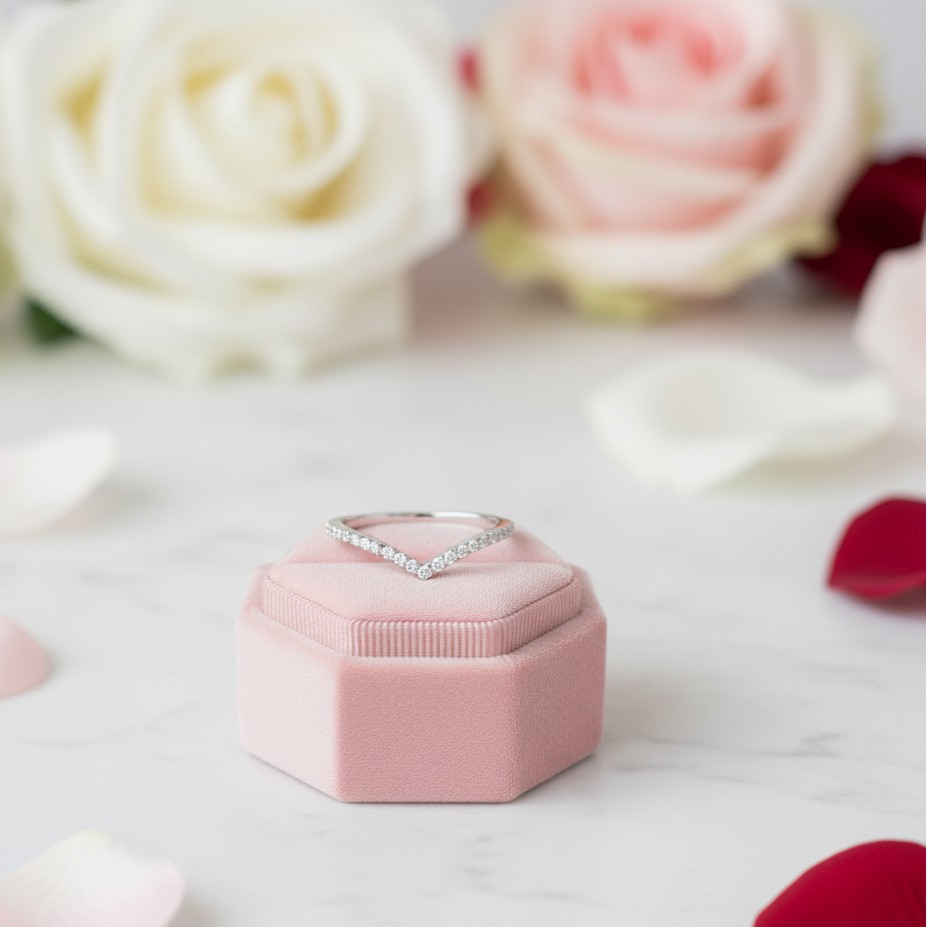 0.22ct Micro Round Cut D Color Diamond Wedding Band-Black Diamonds New York