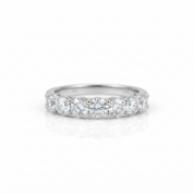 0.7Ct VVS1 Half Eternity Band Diamond Option Wedding Ring-Black Diamonds New York