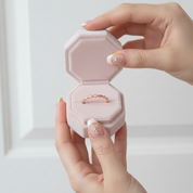 0.03 Ct Diamond Option 14K Rose Gold Stackable Ring-Black Diamonds New York
