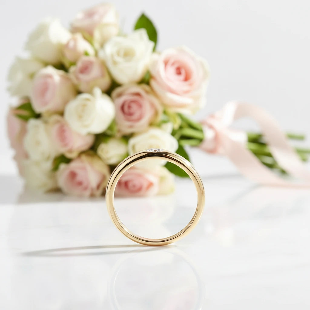 0.1 Ct Oval Cut Diamond Unisex Wedding Band-Black Diamonds New York