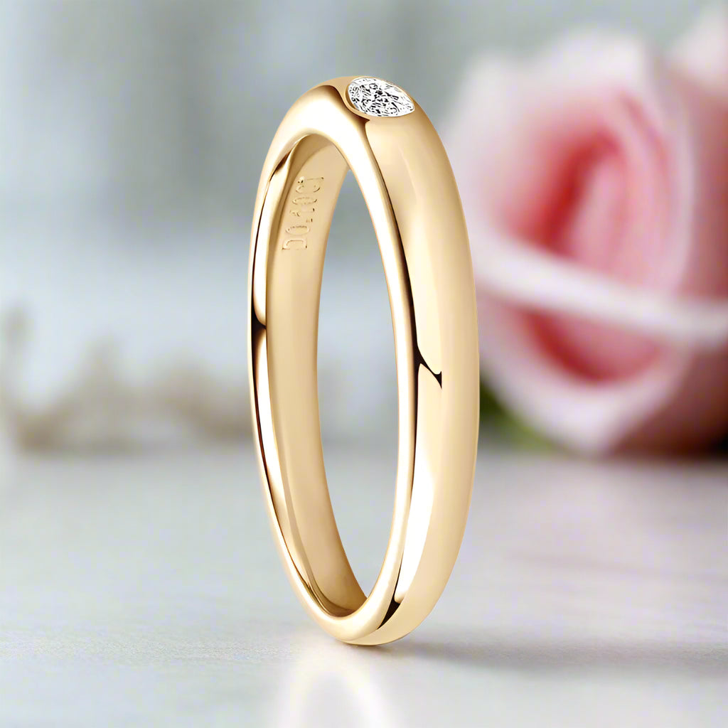 0.1 Ct Oval Cut Diamond Unisex Wedding Band-Black Diamonds New York