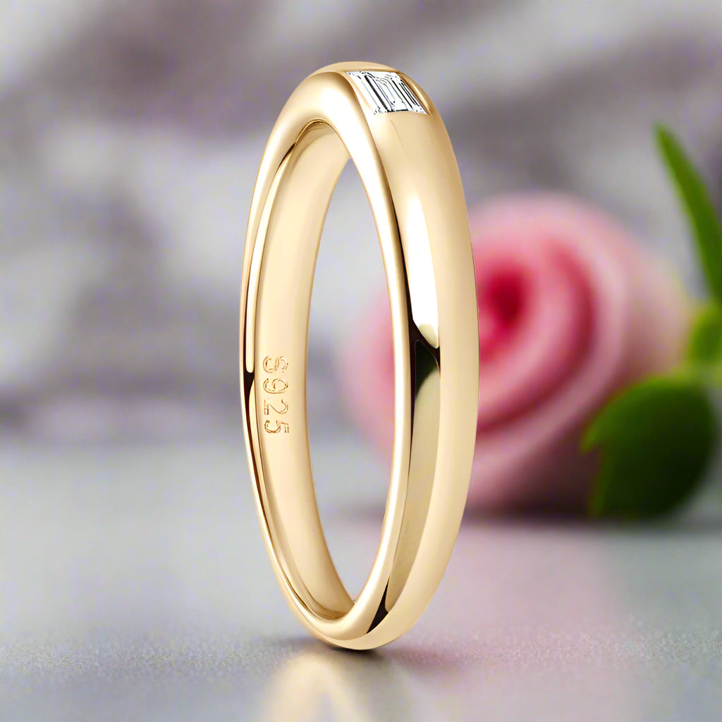 0.2 Ct Emerald Cut Diamond Wedding Band-Black Diamonds New York