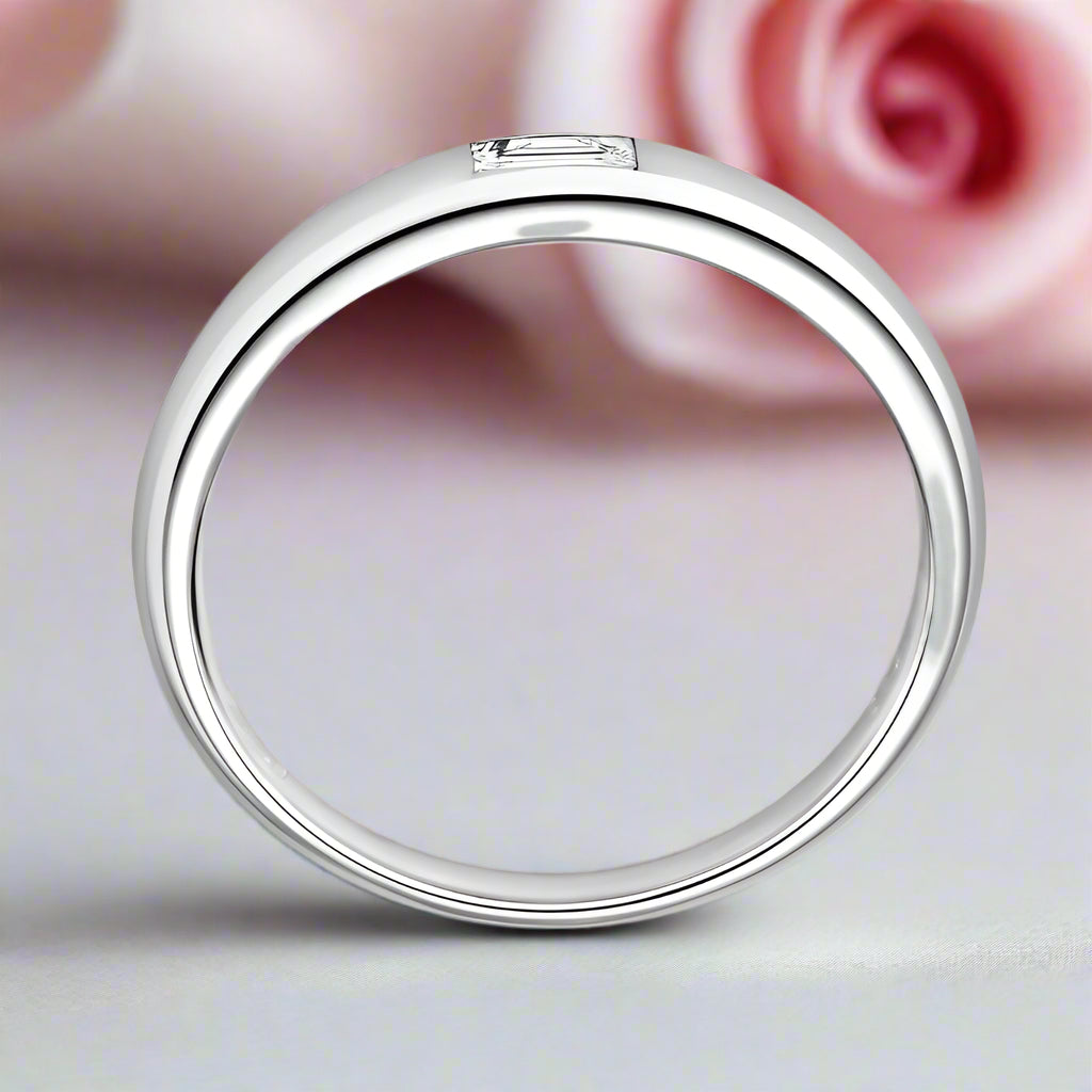 0.2 Ct Emerald Cut Diamond Wedding Band-Black Diamonds New York