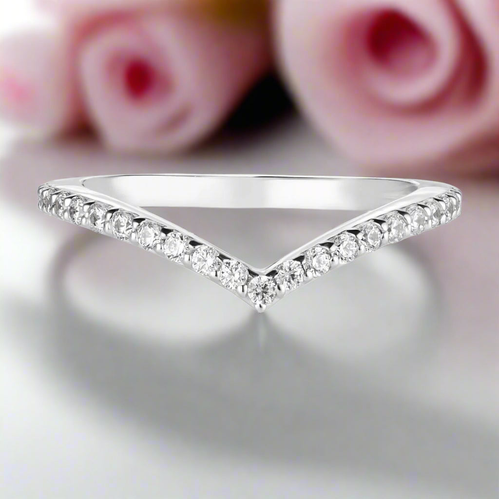 0.22ct Micro Round Cut D Color Diamond Wedding Band-Black Diamonds New York