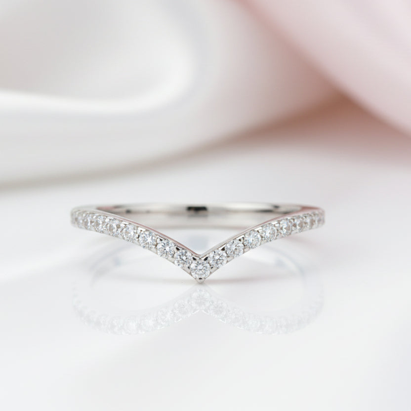 0.22ct Micro Round Cut D Color Diamond Wedding Band-Black Diamonds New York