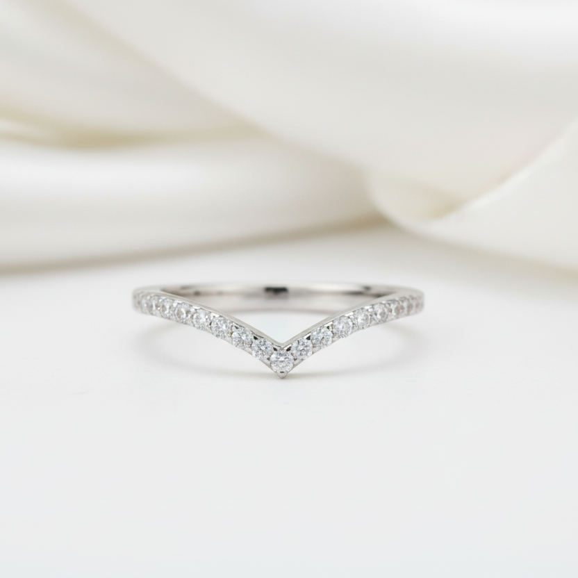 0.22ct Micro Round Cut D Color Diamond Option Wedding Band-Black Diamonds New York