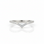 0.22ct Micro Round Cut D Color Diamond Option Wedding Band-Black Diamonds New York