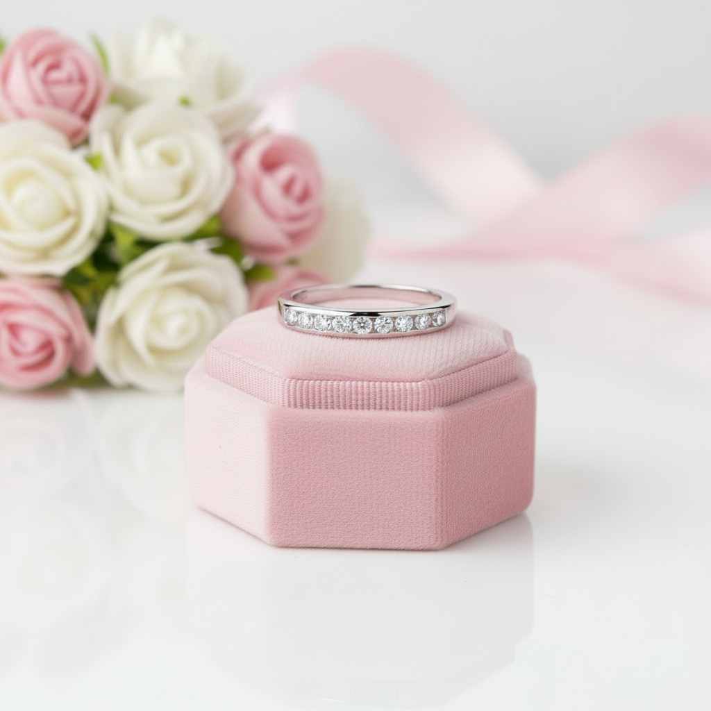 0.27ct Diamond Wedding Band-Black Diamonds New York