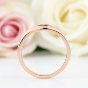 0.31ct Natural Diamond 14k Rose Gold Bridal Anniversary Ring-Black Diamonds New York