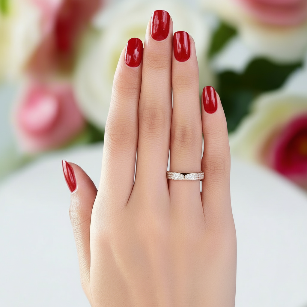 0.31ct Natural Diamond 14k Rose Gold Bridal Anniversary Ring-Black Diamonds New York