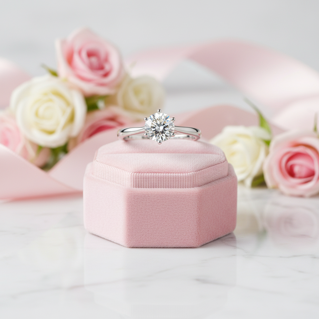 0.5-3ct Classic Diamond Solitaire Wedding Ring-Black Diamonds New York