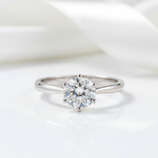 0.5-3ct Classic Diamond Solitaire Wedding Ring-Black Diamonds New York