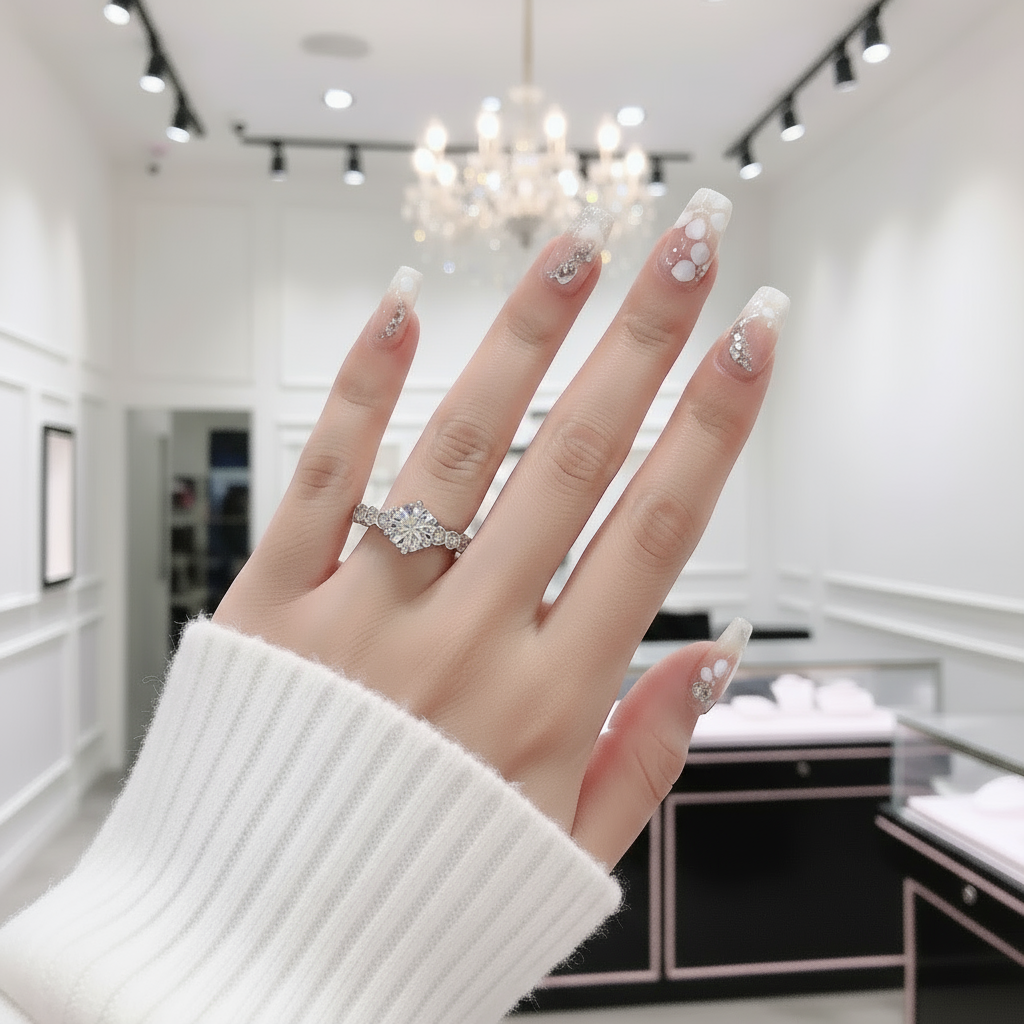 0.5 ct 5mm Diamond Antique Style Ring-Black Diamonds New York