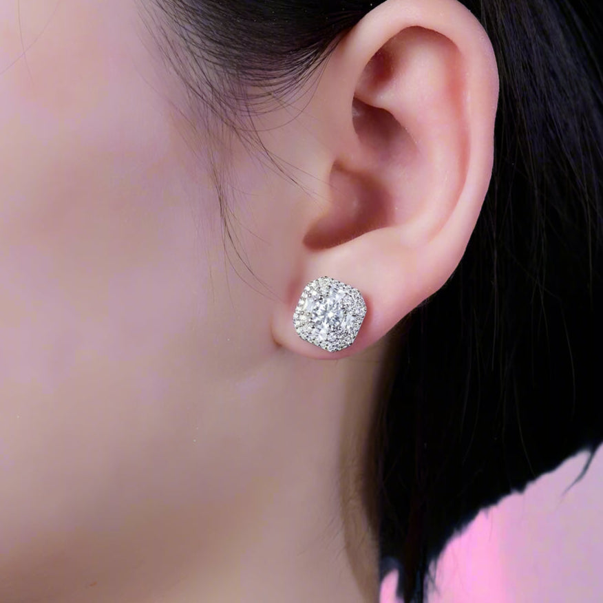 0.5 Ct Round Cut Diamond Stud Earrings-Black Diamonds New York