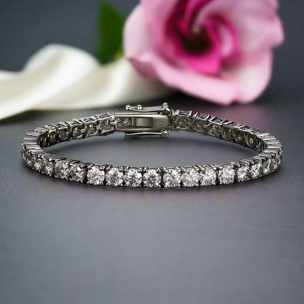 0.5 Ct Round Cut Diamond Tennis Bracelet-Black Diamonds New York