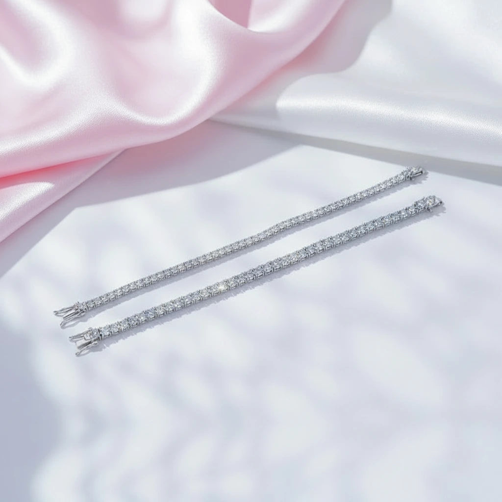 0.5 Ct Round Cut Diamond Option Tennis Bracelet-Black Diamonds New York