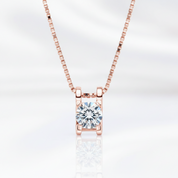 0.5 Ct Round Diamond Option Box Chain Necklace-Black Diamonds New York