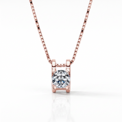 0.5 Ct Round Diamond Option Box Chain Necklace-Black Diamonds New York