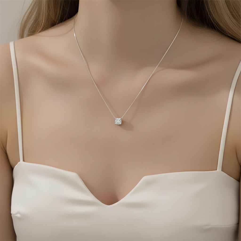 0.5 Ct Round Diamond Option Box Chain Necklace-Black Diamonds New York