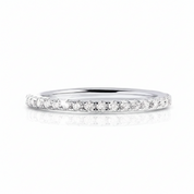 0.57ct Full Eternity Diamond Option Wedding Band-Black Diamonds New York
