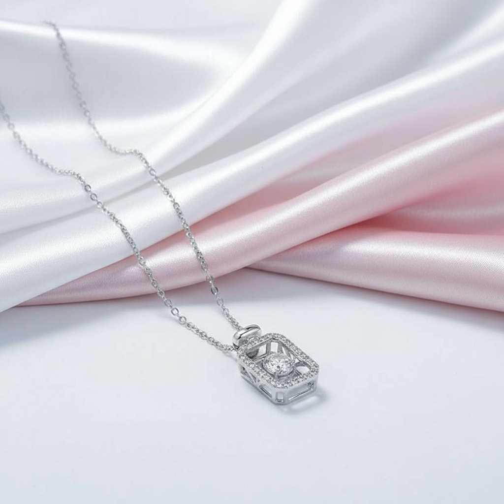 0.5 Ct Twinkle Setting Diamond Necklace-Black Diamonds New York