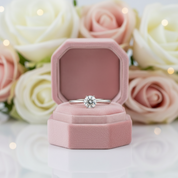 0.5ct D Color Diamond Solitaire Engagement Ring-Black Diamonds New York