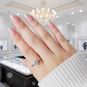 0.5ct D Color Diamond Solitaire Engagement Ring-Black Diamonds New York