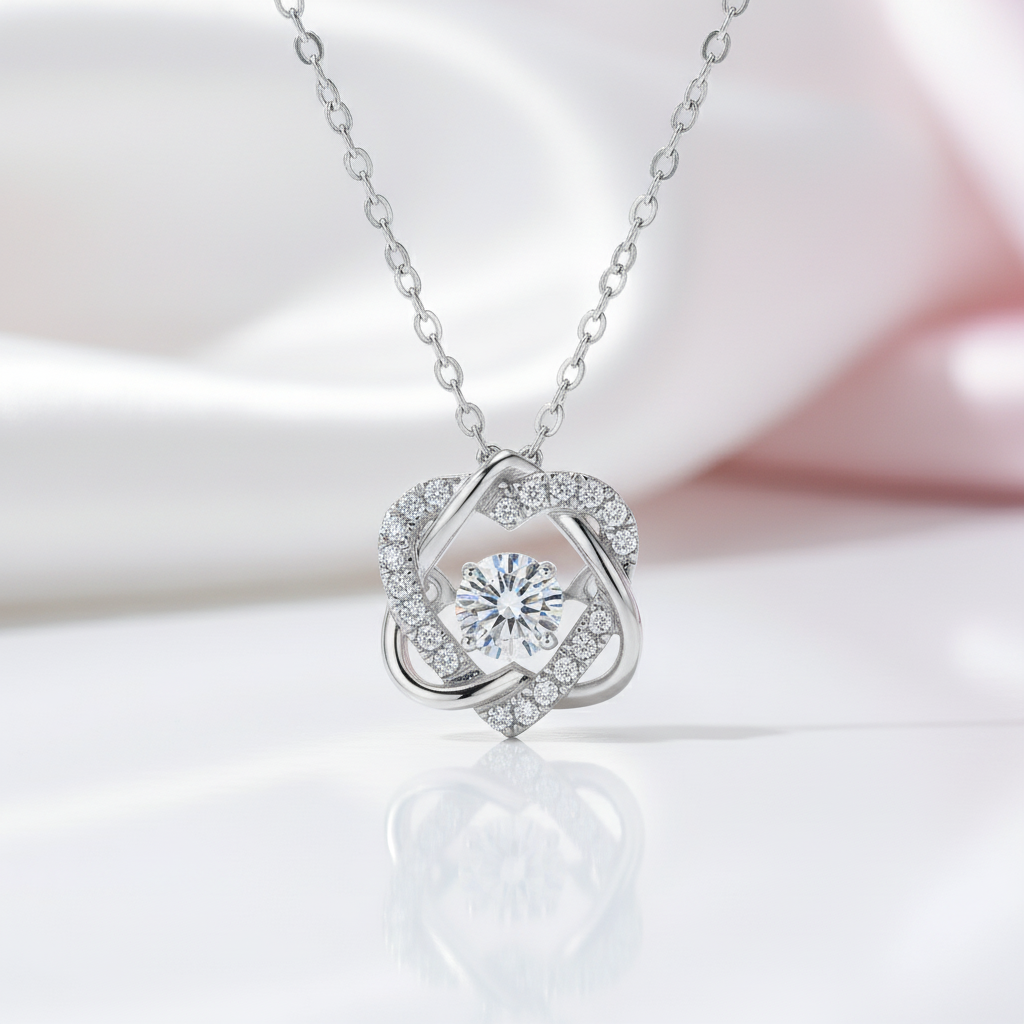0.5 Ct Diamond Option Beating Heart Necklace-Black Diamonds New York