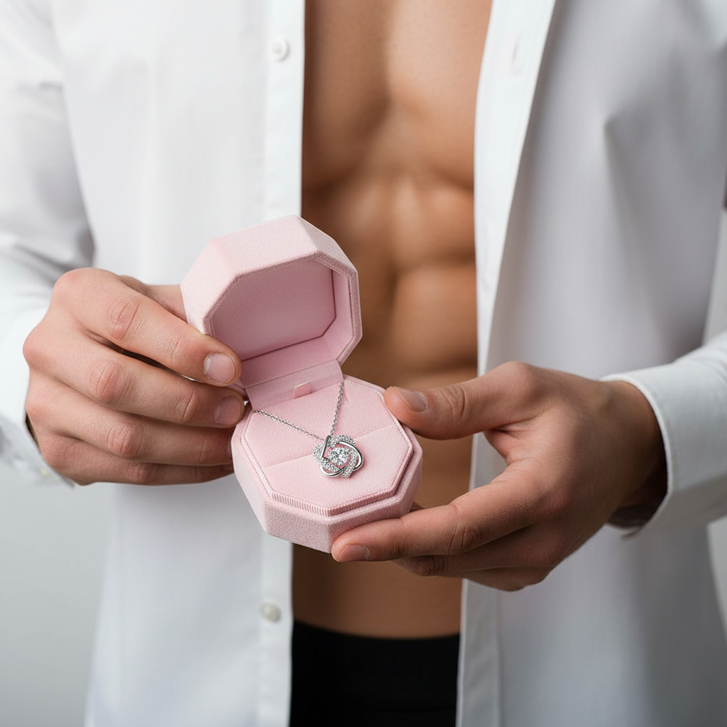 0.5 Ct Diamond Beating Heart Necklace-Black Diamonds New York