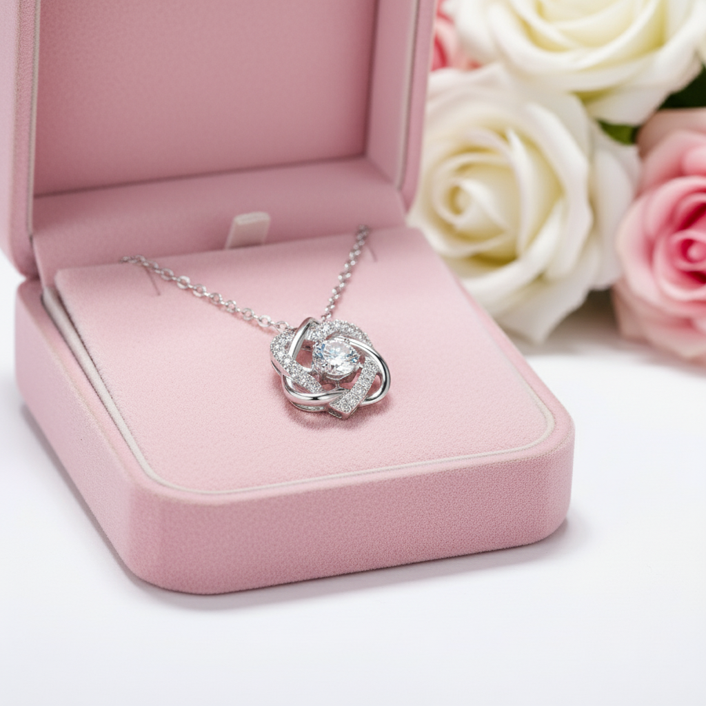 0.5 Ct Diamond Beating Heart Necklace-Black Diamonds New York