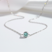 0.5 Ct Round Cut Green Diamond Option Solitaire Necklace-Black Diamonds New York