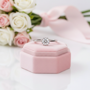 0.5ct Round Cut Diamond Option Engagement Ring-Black Diamonds New York