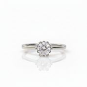 0.5ct Round Cut Diamond Option Engagement Ring-Black Diamonds New York