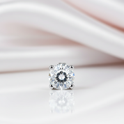0.5ct Round Diamond Option Earring (1 Piece) Unisex-Black Diamonds New York