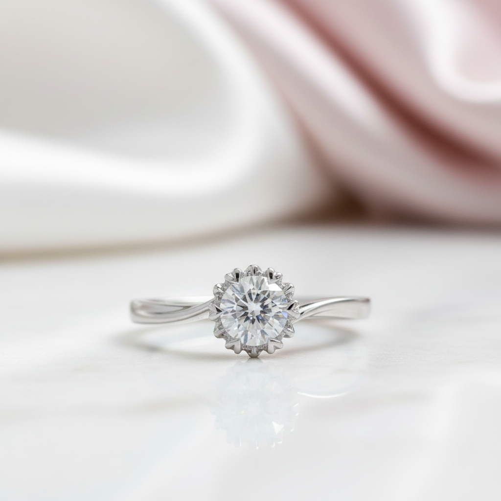 0.5 Ct Snowflake Diamond Option Ring-Black Diamonds New York