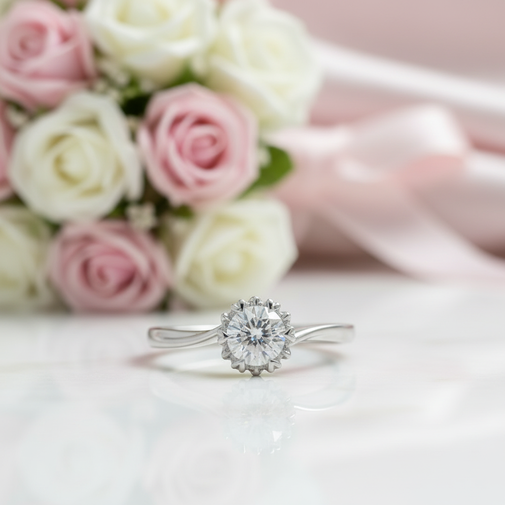 0.5 Ct Snowflake Diamond Option Ring-Black Diamonds New York